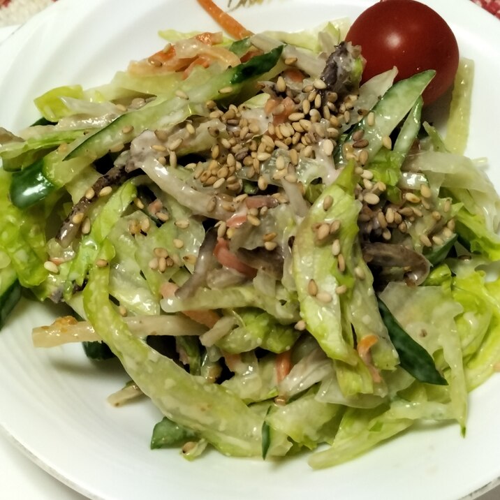 お惣菜✿ごぼうサラダときゅうり・レタスのサラダ〜♪
